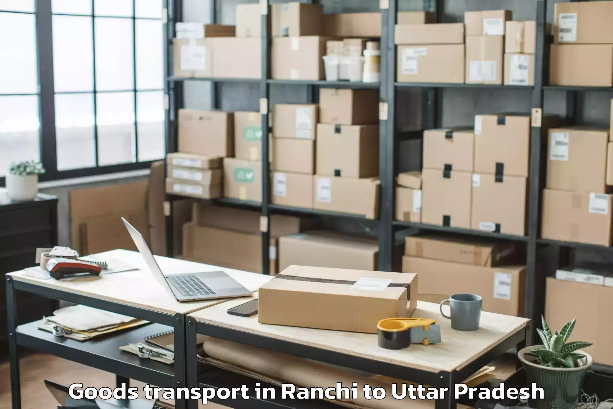 Top Ranchi to Khair Goods Transport Available